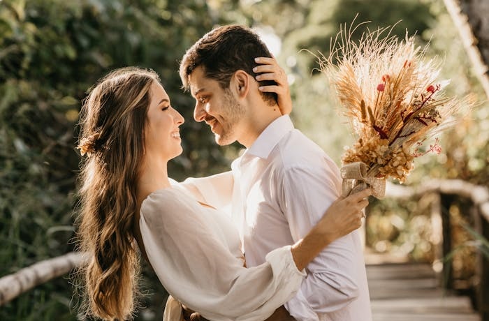 Pareja celebra su amor